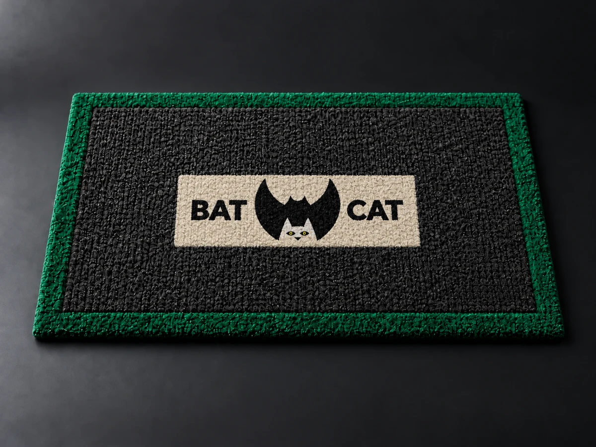Preview of the BatCat cat-house welcome mat
