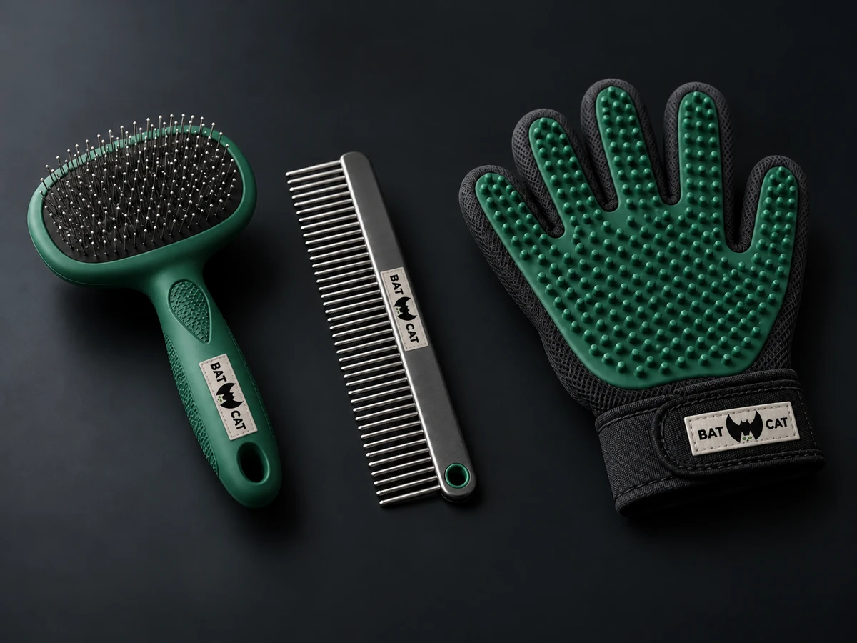 Preview of the BatCat gentle grooming kit